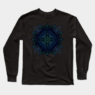 Flower Turtle Mandala Long Sleeve T-Shirt